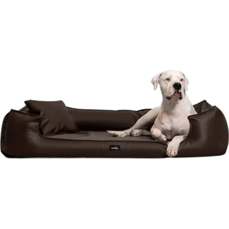tierlando® Orthopädisches Hundebett GOOFY Kunstleder >>inkl. Matratzen, Matratzenschoner inklusive – Bild 2
