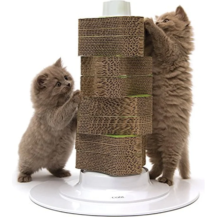 Catit Fummelbrett Senses 2.0 Scratcher Kratzbaum aus Pappe, robuste Spitze und 8 geriffelte Pappelemente – Bild 2