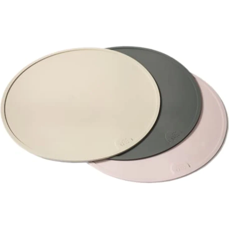 LucyBalu® Circle Silikon Napfunterlage, rutschfest mit erhöhtem Rand, Ø 29 cm, FDA-zertifiziert, spülmaschinenfest, in Flieder für Katzen & Hunde – Bild 5