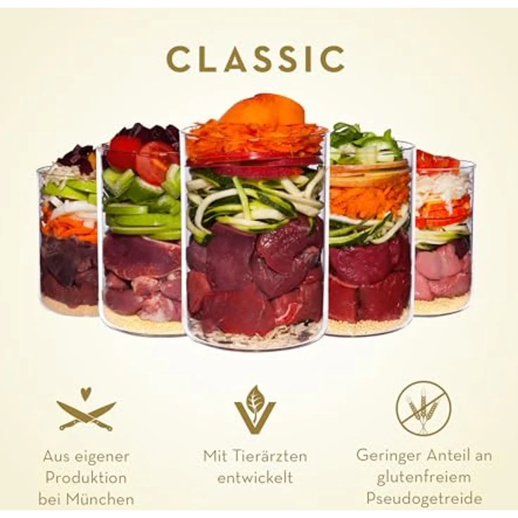 Terra Canis Lachs, Hirse, Pfirsich & Kräuter - Classic Nassfutter, 6x400g I Premium Hundefutter in 100% Lebensmittelqualität, allergen- & getreidearm, glutenfrei – Bild 3