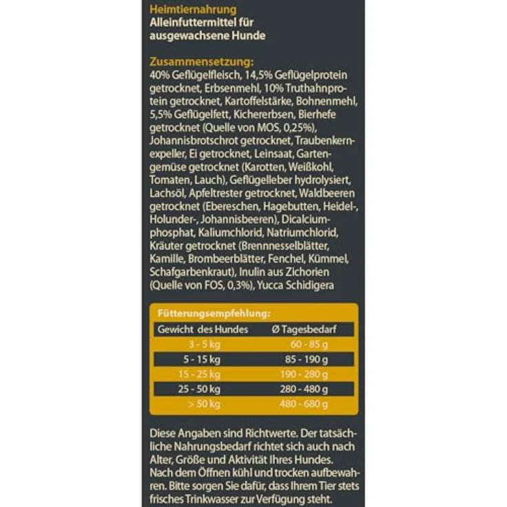 Dehner Wild Nature Hundefutter Hügelland, getreidefreies Trockenfutter mit hohem Fleischanteil für ausgewachsene Hunde, Truthahn, 4 kg – Bild 5