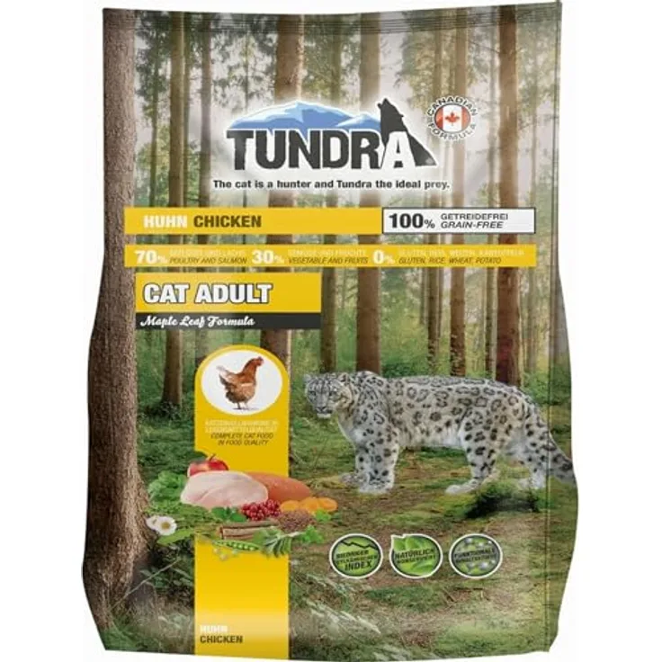 Tundra Cat Trockenfutter Huhn - getreidefrei, 100% Lebensmittelqualität, 1,45 kg