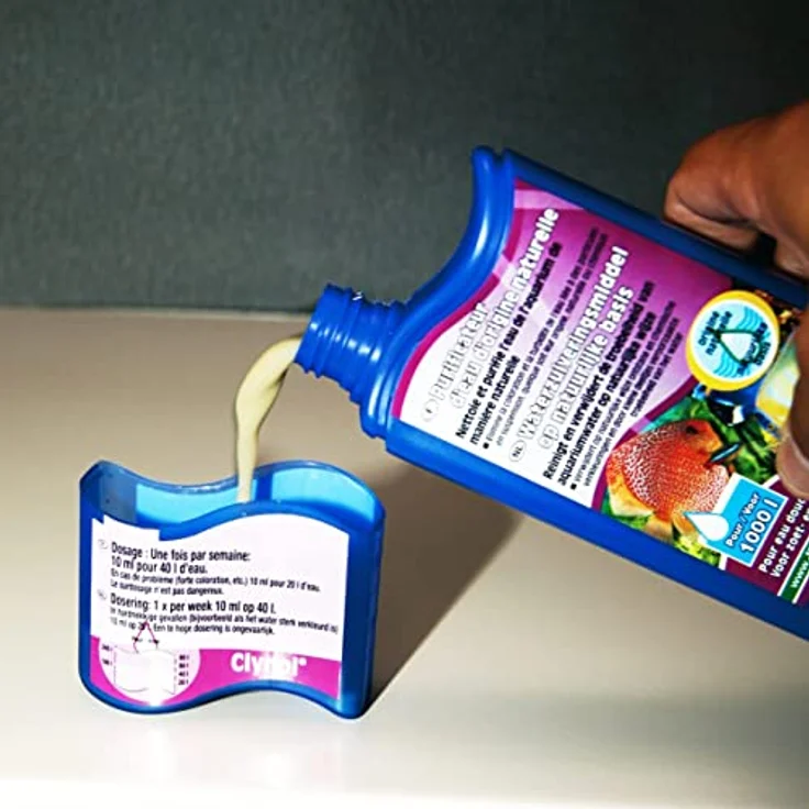 JBL Clynol 25191 Wasseraufbereiter für Aquarien, 250 ml - Natürlicher Wasserreiniger zur Reinigung und Klärung von Süß- und Meerwasser, bindet Schwermetalle und Gerüche – Bild 3