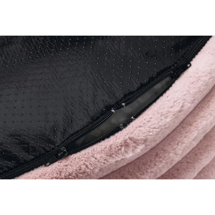 Designed By Lotte Tierkissen Katzenkissen Reza rund rosa, nachhaltiges Design, rutschfeste Unterseite, maschinenwaschbar – Bild 11