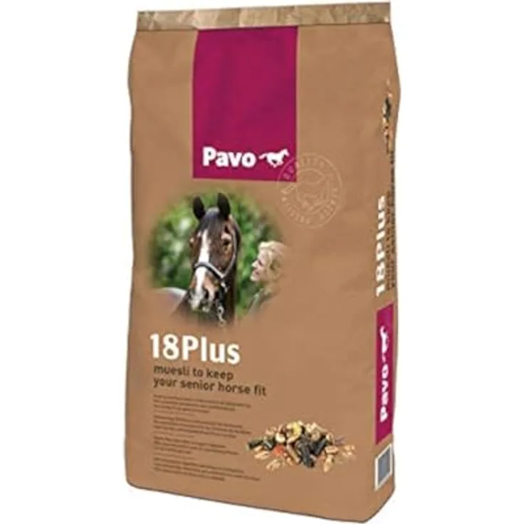 Pavo Pavo Basic Plus 20kg, ausgewogenes Pferdefutter für Einzelpferde, Pflege- und Arbeitsanpassung