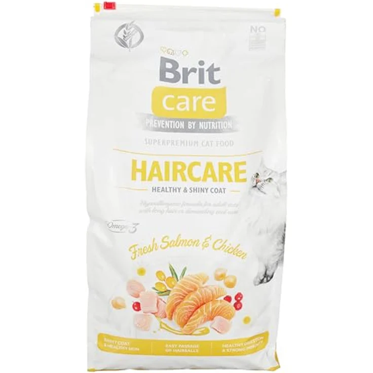 Brit Care Nassfutter für Katzen, Haarpflege, 7 kg, 100% natürlich, getreide- und glutenfrei, ohne Konservierungsstoffe – Bild 1