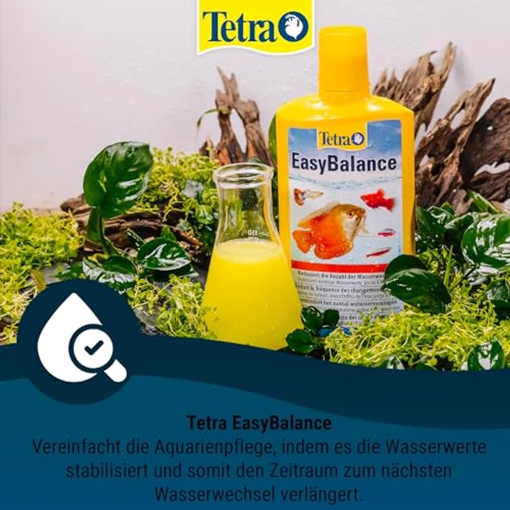 Tetra EasyBalance, Langzeitpflege für biologisch gesundes Aquariumwasser, stabilisiert KH und pH bis zu 6 Monate, 500 ml Flasche – Bild 3