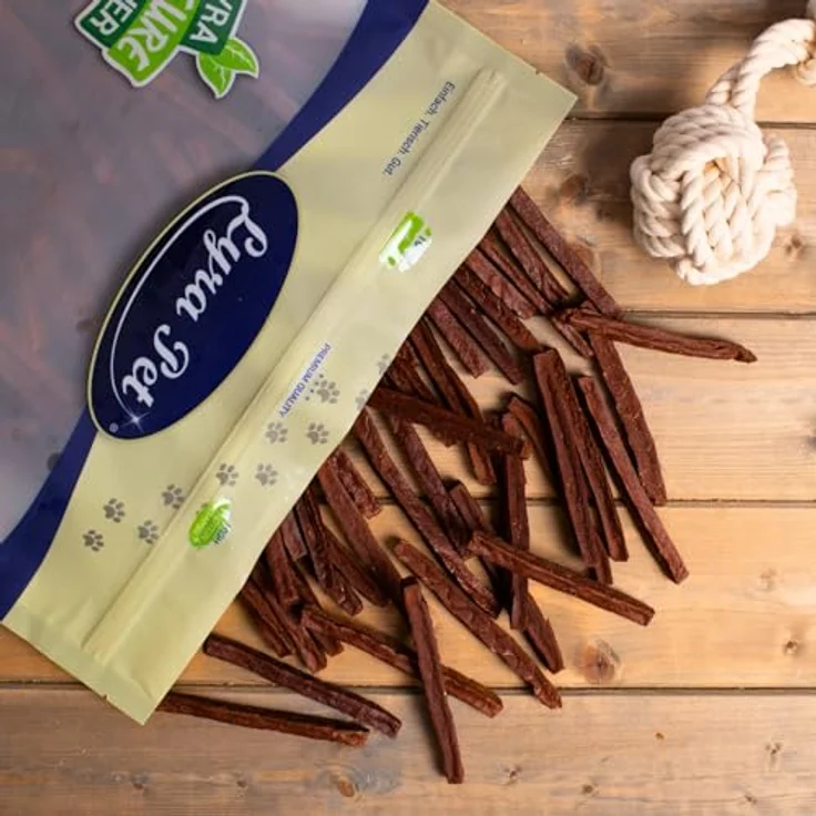 Lyra Pet® Pferdedörrfleisch Hundefutter Snack, 1 kg, fettarm, schonend getrocknet, Kausnack für Hunde, gut verträglich – Bild 5