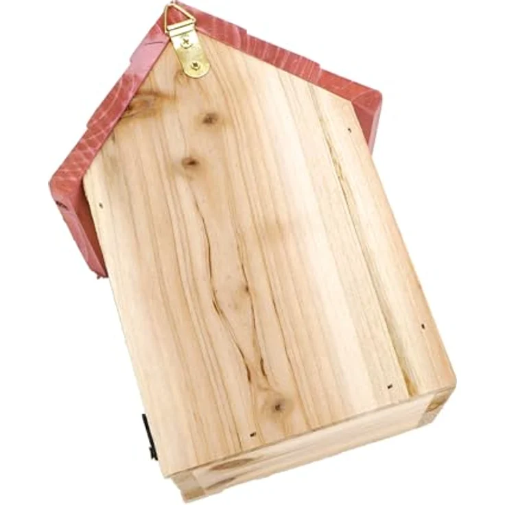 Bubble-Store Nistkasten Vogelhaus für Wildvögel, FSC zertifiziertes Holz, zum Hängen oder Stellen, rosa und blau, mit Klappe zum Befüllen und Säubern – Bild 4