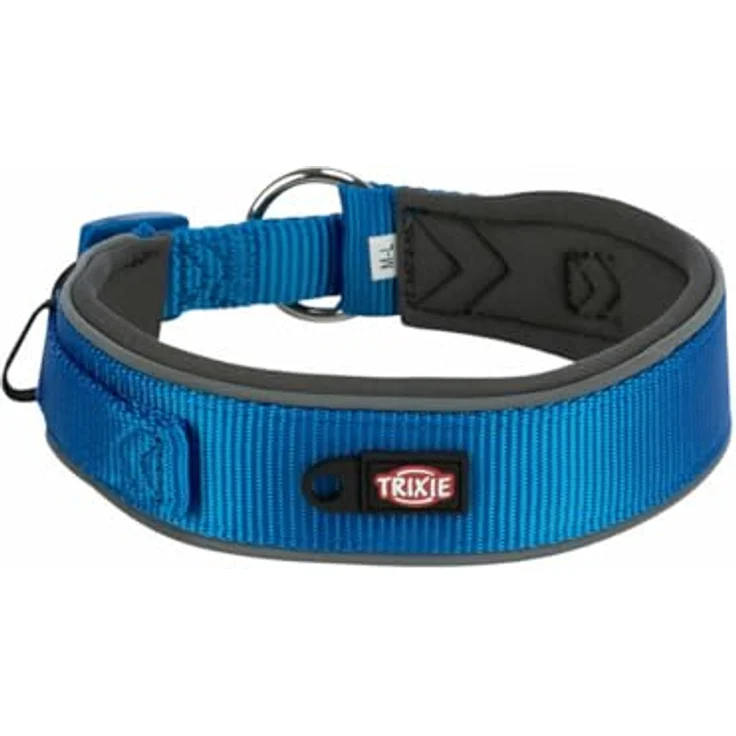 Trixie Premium-Hundehalsband, Graphit und Kobaltblau, M/L, verstellbar von 40-48 cm – Bild 5