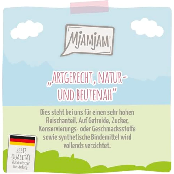 MjAMjAM Premium Nassfutter für Katzen, köstliche Garnelen an saftigem Hühnchen, getreidefrei, 6er Pack (6 x 200 g) mit extra viel Fleisch – Bild 2