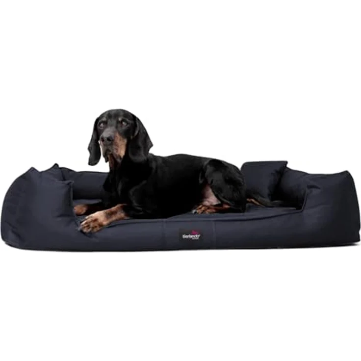 tierlando® Hundebett GOOFY VISCO, Orthopädisch, Polyester, inkl. Matratzenschoner, Grau – Bild 2