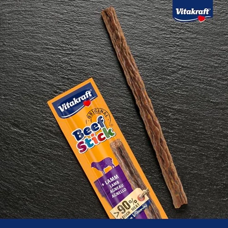 Vitakraft Beef Stick Original, Hundesnack mit über 90% Fleischanteil,糖freie Trainingsleckerlis, 50x 12g – Bild 2