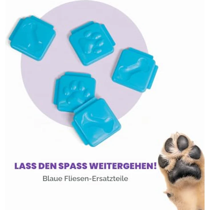 Outward Hound Nina Ottosson Extra Tiles für Hundespielzeuge, 5er Pack für Multipuzzle und Challenge Slider, Blau – Bild 2