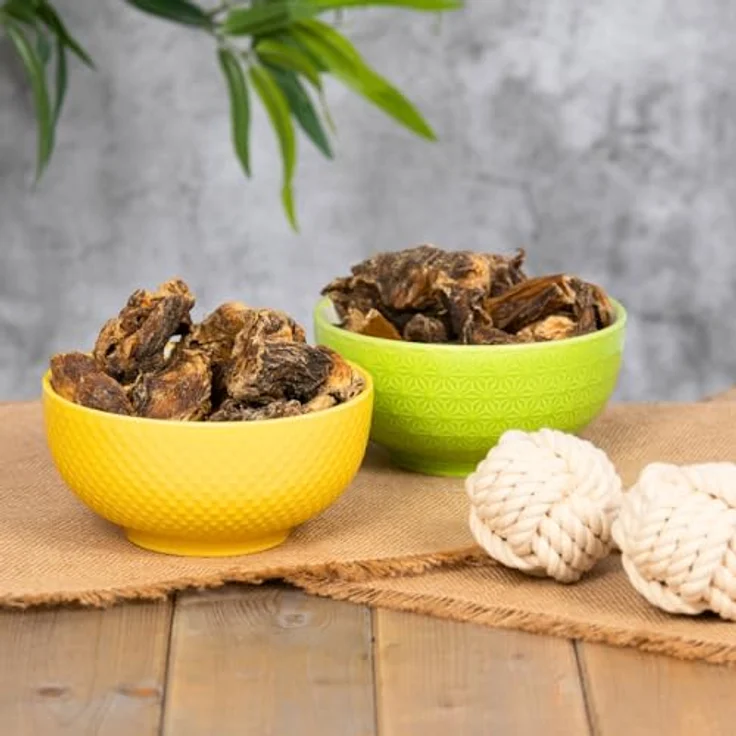 Lyra Pet® Ochsenziemer Abschnitte 1 kg, getrockneter Kausnack für Hunde, proteinreiche Belohnung, zahnreinigend – Bild 5