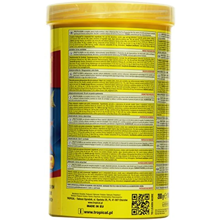 Tropical Tropical Vitality Color farbförderndes Flockenfutter mit Astaxanthin, 1er Pack (1 x 1 l) – Bild 3