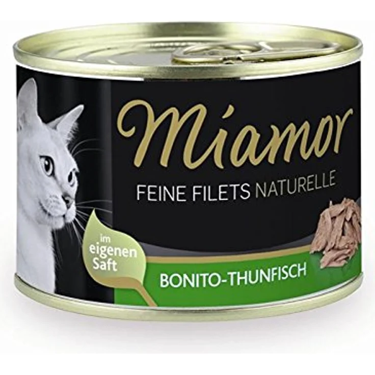 Miamor Feine Filets Naturelle, Katzen-Nassfutter mit Bonito-Thunfisch, 6 x 156 g, ohne Zusatzstoffe, leicht verdaulich, 1% Fettanteil – Bild 2