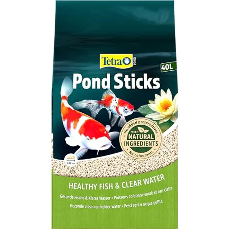 Tetra Pond Sticks - Fischfutter für Teichfische, unterstützt Gesundheit und Wasserqualität, 40 L Beutel – Bild 1
