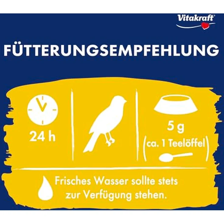 Vitakraft Kanarien Perle, Vogelfutter mit Vitaminen und Mineralien, ohne Zuckerzusatz, 1kg – Bild 4