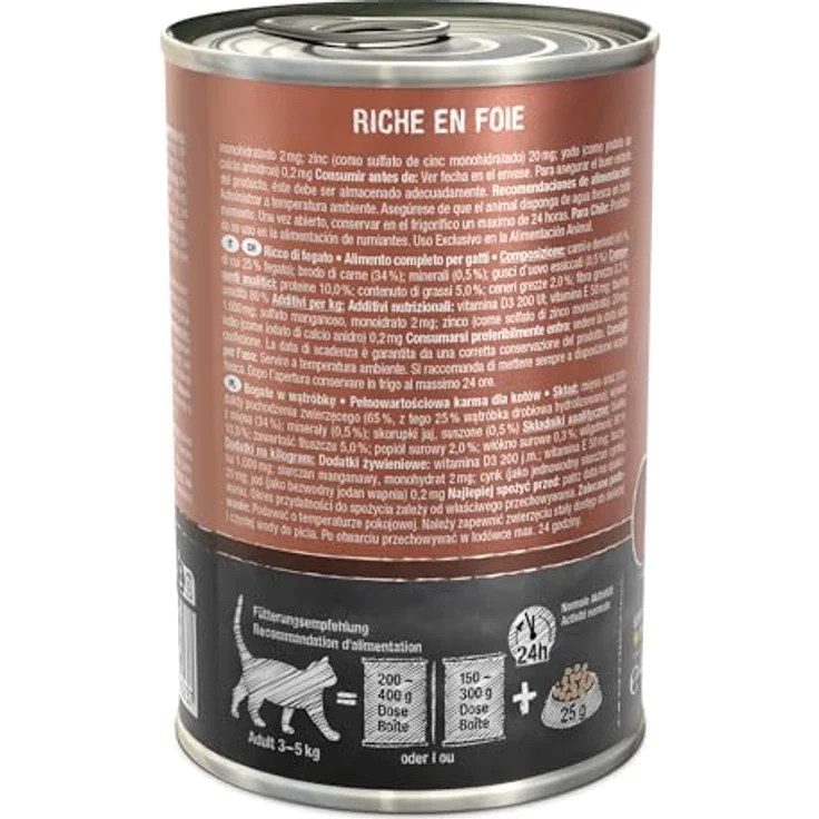 LEONARDO Nassfutter 6x400g, Getreidefreies Feuchtfutter für Katzen mit frischer Leber, Alleinfutter in der Dose – Bild 3