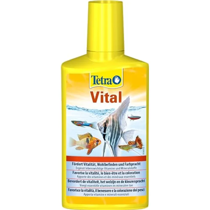 Tetra Vital, Vitalitätsfördernde Wasseraufbereitung für Fische, 250 ml Flasche mit lebenswichtigen Vitaminen und Mineralstoffen