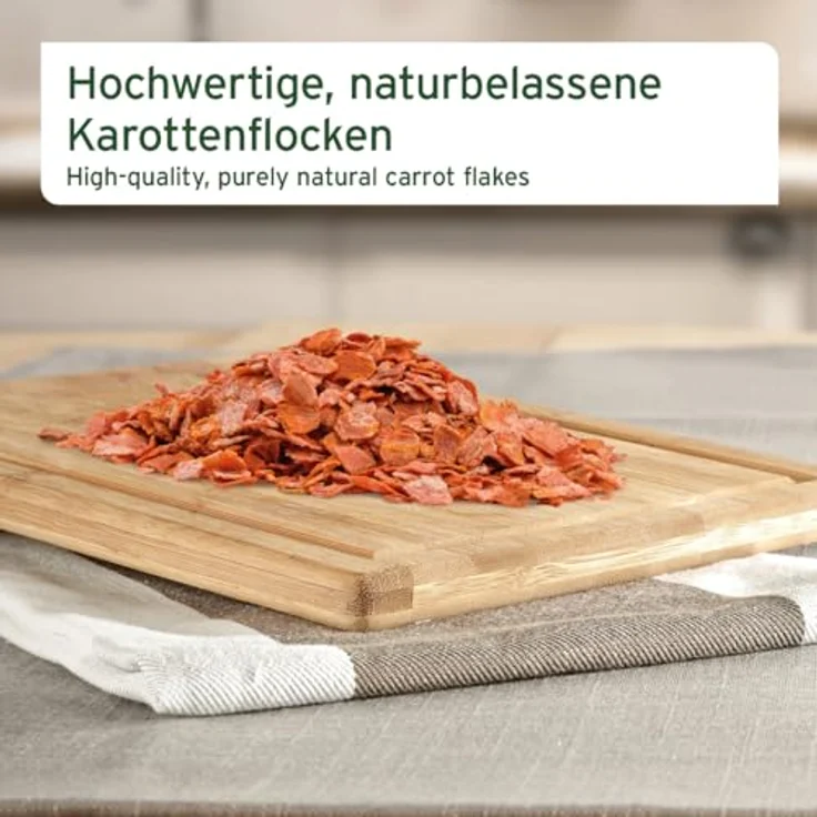 AniForte BARF-Line Karotten-Möhrenflocken, 1kg, getreide- und glutenfreies Hundefutter ohne künstliche Zusätze – Bild 2