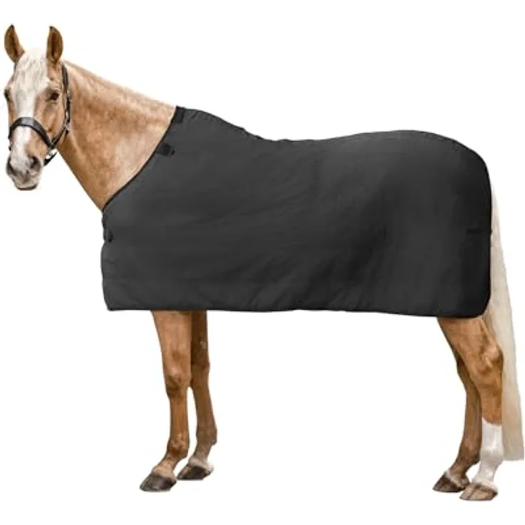 Waldhausen Fleece Unterdecke, schwarz, 145 cm, atmungsaktiv aus Antipillingfleece mit T-Brustverschluss und Befestigungsstreifen