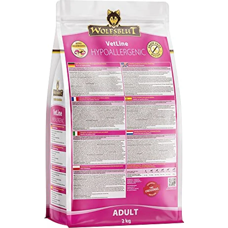 Wolfsblut VetLine Hypoallergenic, Hunde-Trockenfutter für sensible Hunde, mit Pferd und ohne Getreide, 2kg – Bild 2