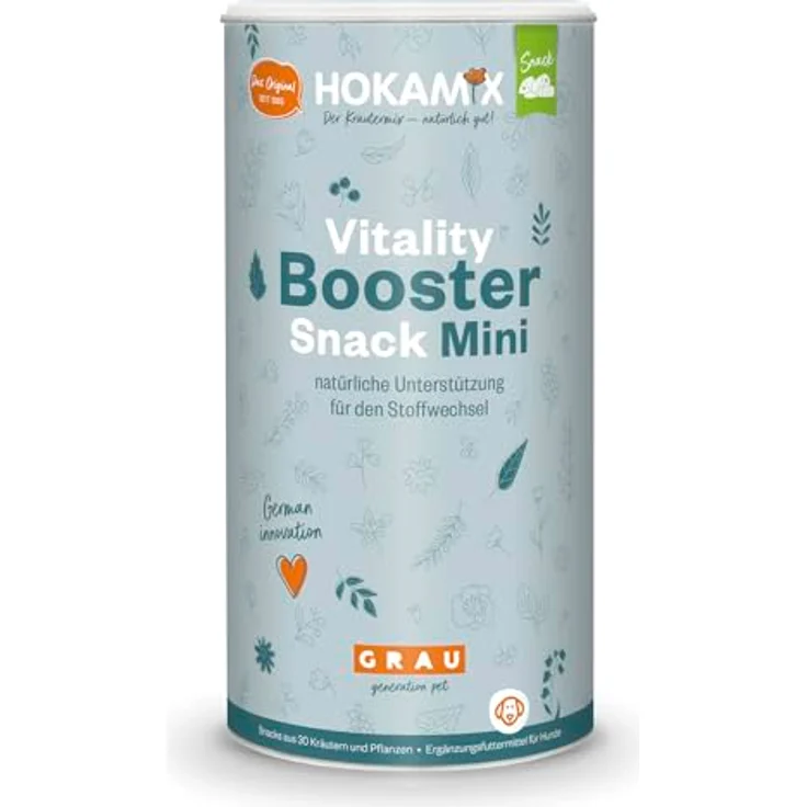 GRAU Hokamix Vitality Booster Snack Mini, Ergänzungsfuttermittel für Hunde, natürliche Unterstützung für den Stoffwechsel, 800 g – Bild 1