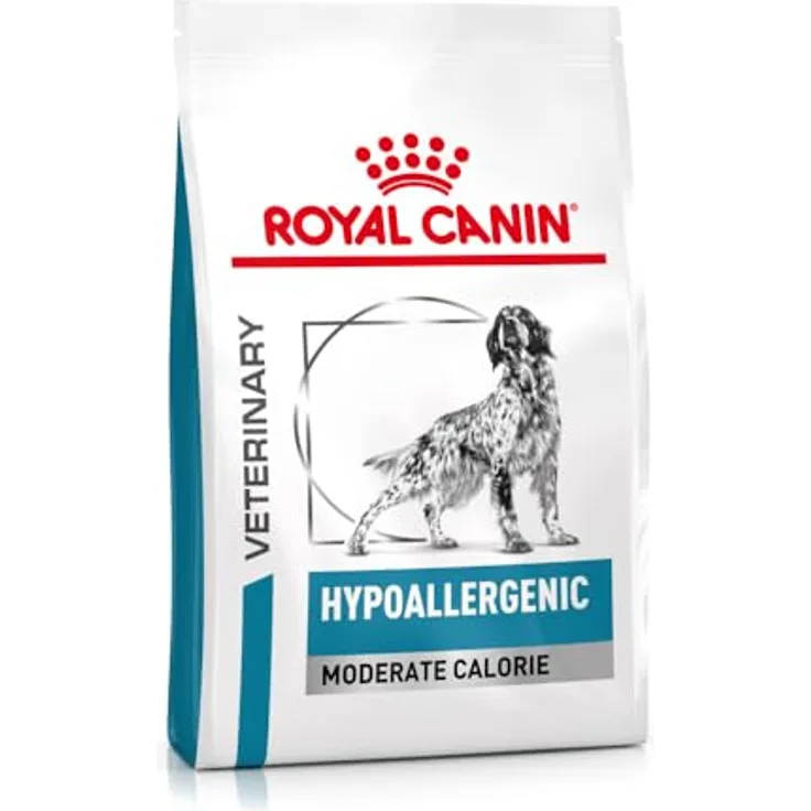 Royal Canin Vet Diet Hypoallergenic Moderate Energy, Hunde-Trockenfutter für futterempfindliche Hunde, 7 kg