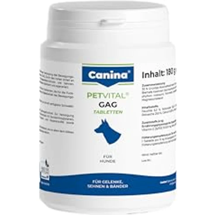 Canina Petvital Gag Tabletten, Nahrungsergänzung zur Unterstützung des Bewegungsapparates, 180 Stück (1 x 0.18 kg) – Bild 1