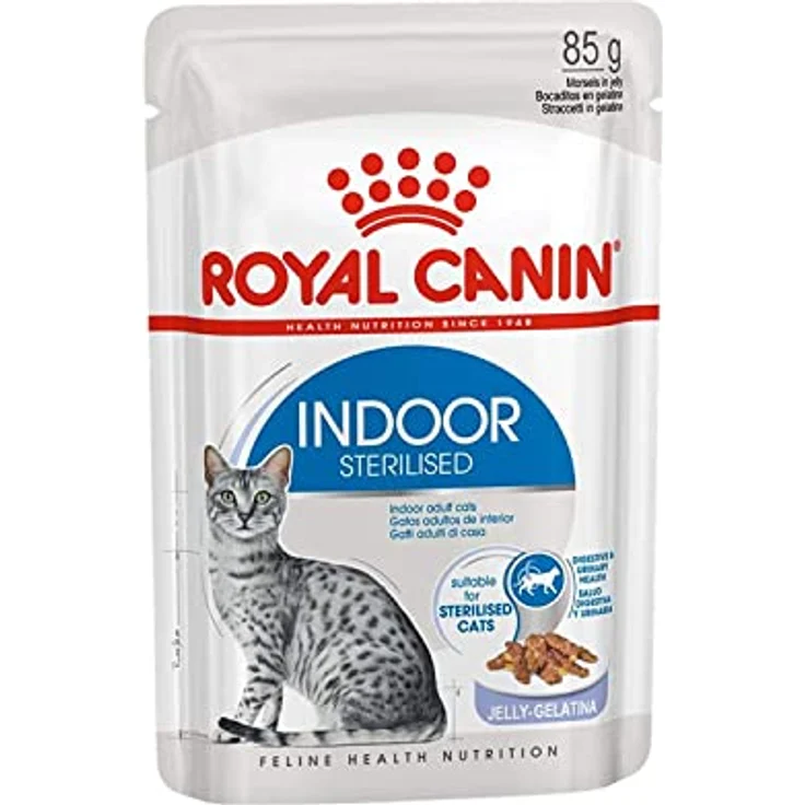 Royal Canin Indoor Sterilised in Gelee, Alleinfuttermittel für sterilisierte Wohnungskatzen, Doppelpack 2 x 12 x 85 g, gesund & ausgewogen – Bild 4
