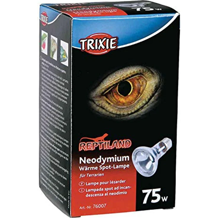 Trixie 76007 Neodymium Wärme-Spotlampe, 63 mm Durchmesser, 75 W für Terrarien mit UV-A Strahlung – Bild 2