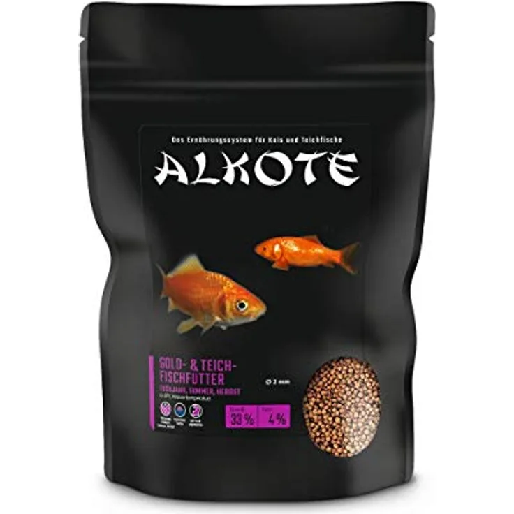 AL-KO-TE 3-Jahreszeitenfutter für Koi, schwimmende Pellets, 2mm, für Teichfische, 450g