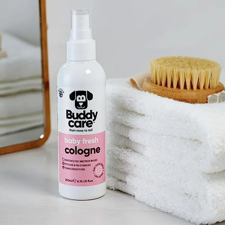 Buddycare Hundeparfüm, Babyfrisches Eau de Cologne mit Aloe und Pro-Vitamin B5, 200 ml – Bild 5