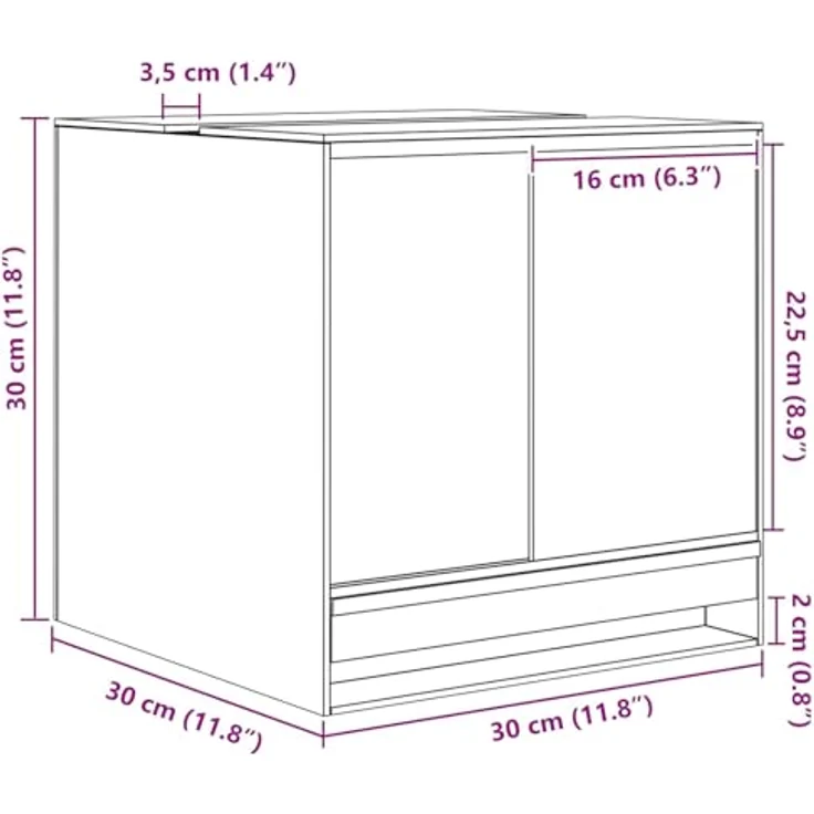 vidaXL Reptilien- und Amphibienhabitat, 30 x 30 x 30 cm, Weißes Glas, 360-Grad-Sicht, stapelbares Design, für Innen- und Außenbereich – Bild 3