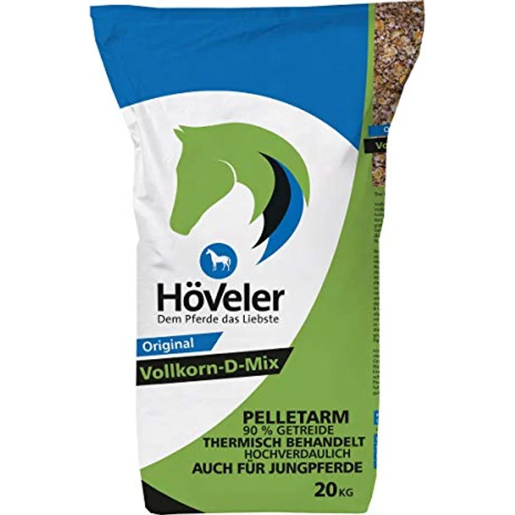 Höveler Original Vollkorn-D-Mix, energiereiches Vollkorn-Müsli für Pferde, 20 kg – Bild 2