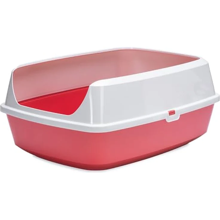 Karlie Katzentoilette Mary Loo, offene Katzentoilette aus 90% recyceltem Material, koralle – Bild 3