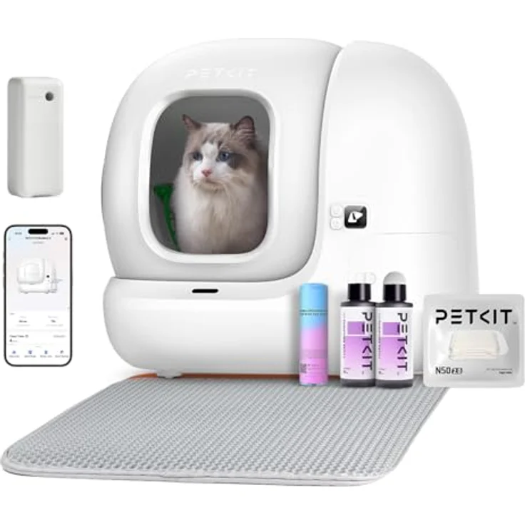 PETKIT Pura Max 2, Selbstreinigende Katzentoilette mit 76L Fassungsvermögen, xSecure Sicherheitssystem, App-Steuerung, Geruchsbeseitigung für mehrere Katzen – Bild 1