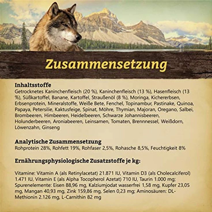 Wolfsblut Jack Rabbit, Hundefutter Trockenfutter mit Kaninchen, 12,5 kg, getreidefrei, für Allergiker geeignet – Bild 3