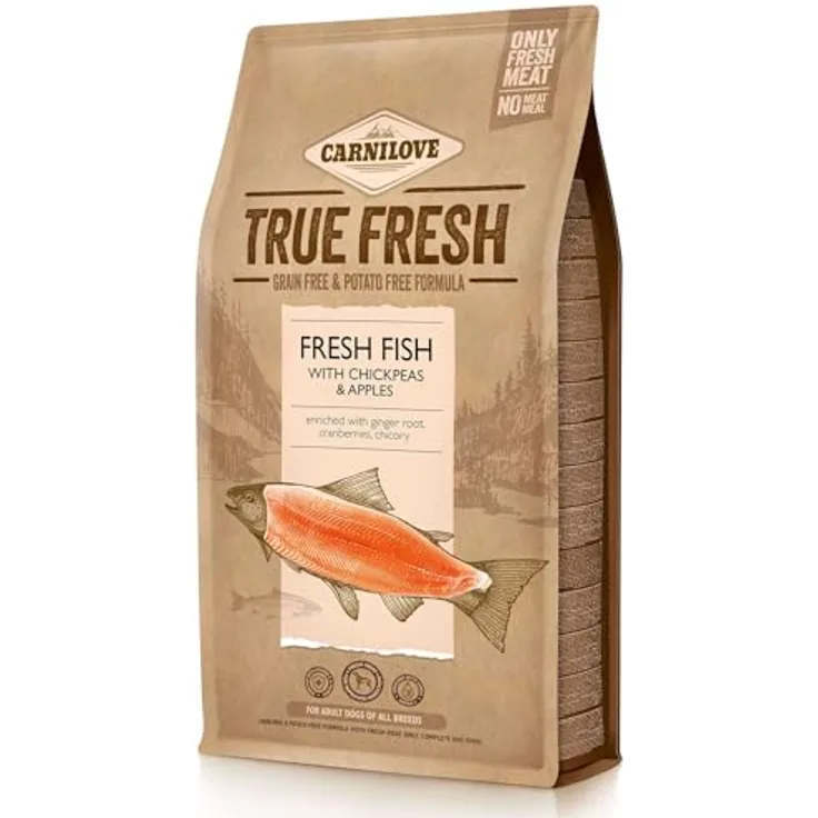 CARNILOVE CANINE ADULT TRUE FRESH PESCADO, Hunde-Trockenfutter mit frischem Fisch, 4kg