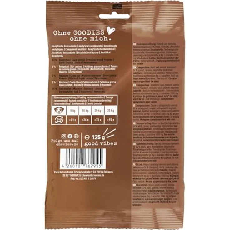 Chewies Hundeleckerli Training Mini Wild Knöchelchen, 125 g, zuckerfrei, hoher Fleischanteil, ideal für kleine und mittelgroße Hunde – Bild 3