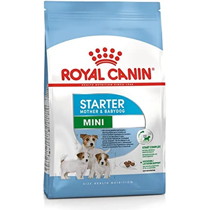 Royal Canin Mini Starter Mother & Babydog, Trockenfutter für trächtige und säugende Hündinnen sowie Welpen, 1 kg