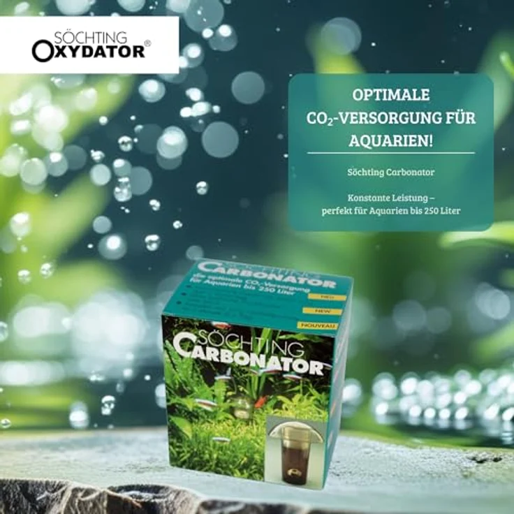 OTTO Söchting Carbonator, CO2-Versorgung für Aquarien bis 250 Liter, stromlos und wartungsfrei, inklusive Reagens für 2 Monate – Bild 2