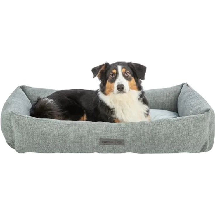 TRIXIE Hundekorb Viviana eckig blau-grau, Haustierbettmatte – Bild 3