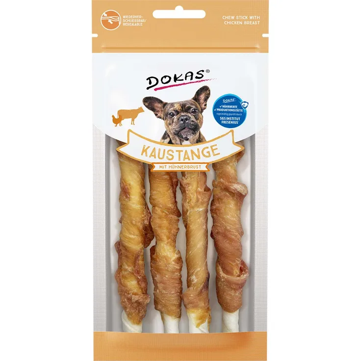 Dokas Kaustange mit Hühnerbrustfilet, 50g, hoher Fleischanteil