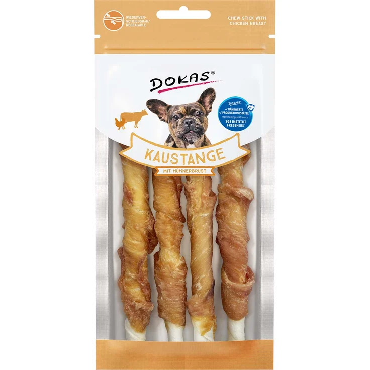 Dokas Kaustange mit Hühnerbrustfilet, 50g, hoher Fleischanteil
