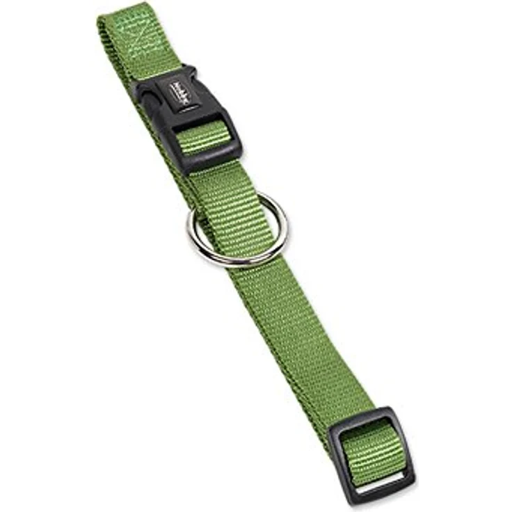 Nobby Halsband Classic, lindgrün, Nylon, stufenlos verstellbar, L: 40-55 cm, B: 20 mm