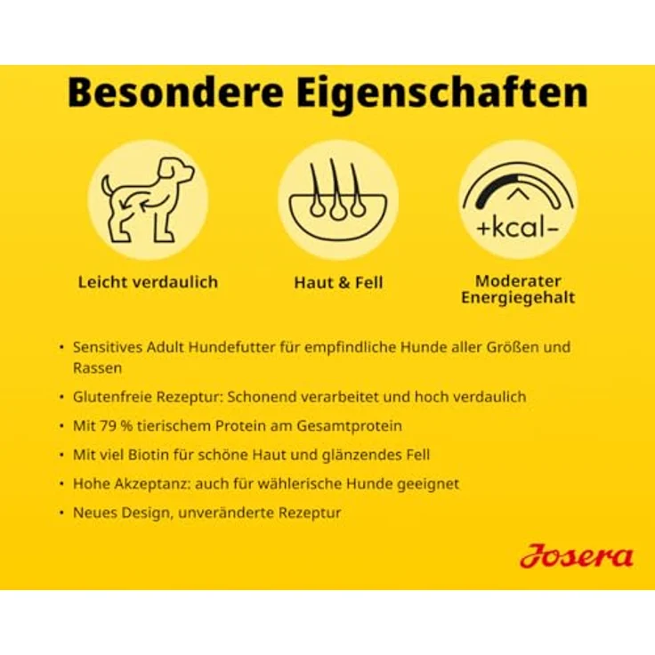 Josera All Sizes Adult SensiPlus, Sensitives Hundefutter für empfindliche Hunde, 900 g – Bild 4