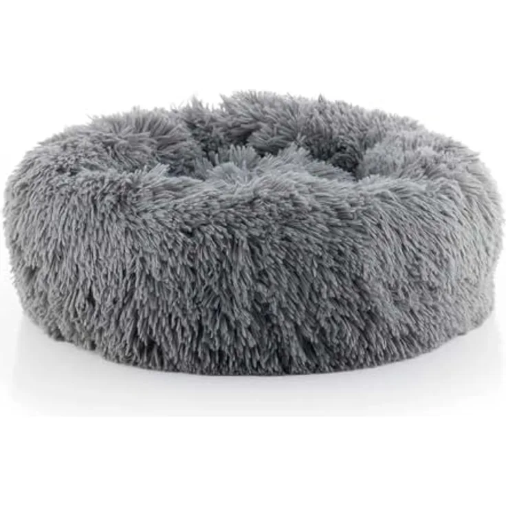 InnovaGoods® Anti-Stress Hundebett Bepess, ergonomisches Design aus grauem Oxford-Gewebe, ideal für Hunde und Katzen, reduziert Stress und Angst.